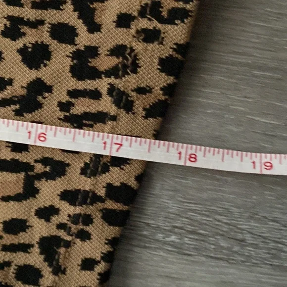 Zara Brown and Black Leopard Print Puff Sleeve Top - Picture 4 of 5